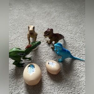 Dinosaur Toy Set with Eggs